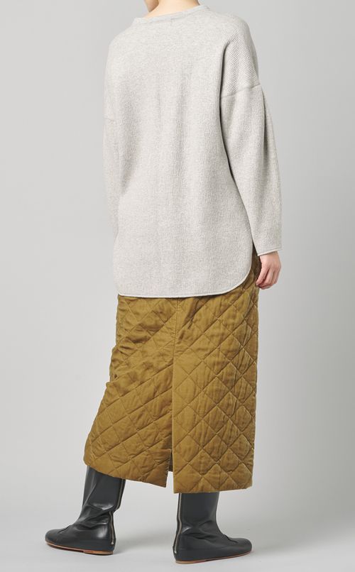 ウール混ニットプルオーバー