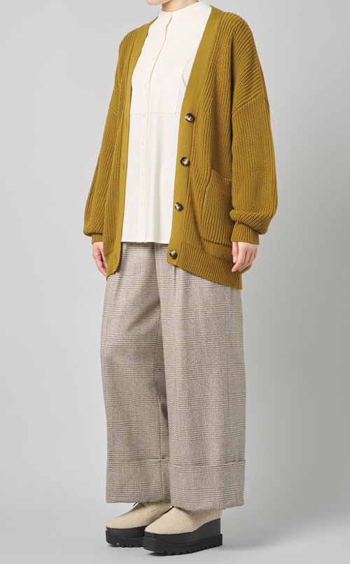 ウールニットカーディガン