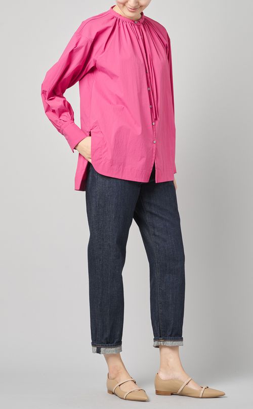 ボウタイギャザーシャツ