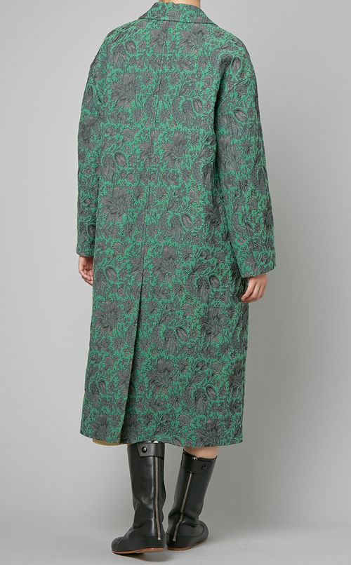 ジャガードビッグチェスターコート