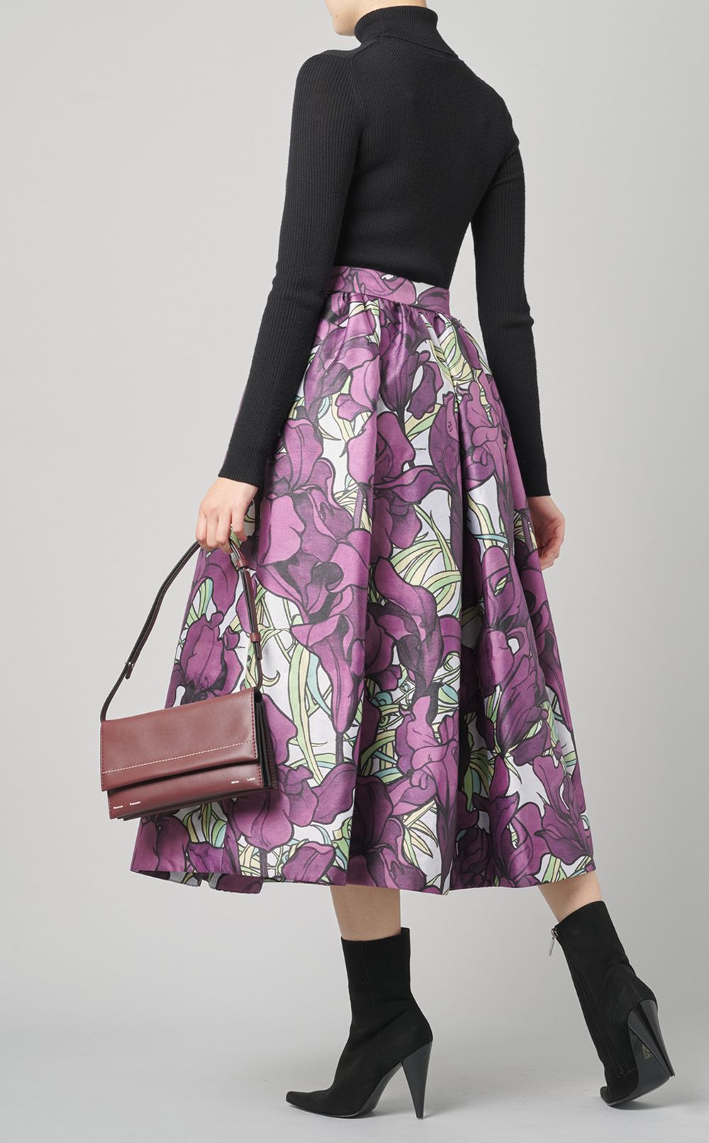 フラワージャカードスカート