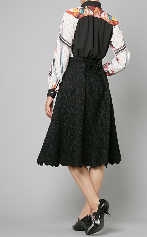 フラワープリントブラウス