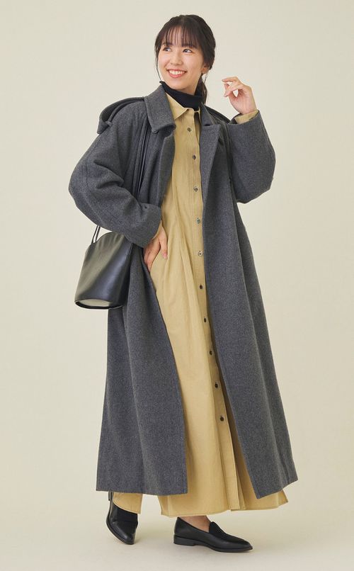 ソフトウールタートルネックニット