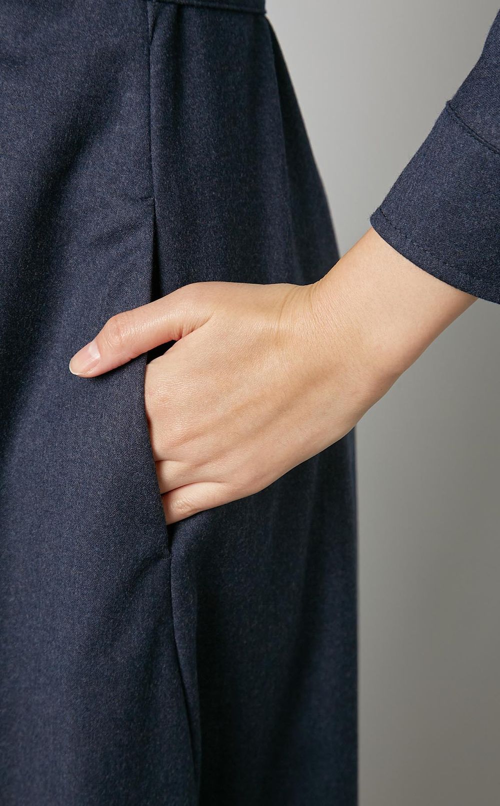 DT★Max Mara★VERBANO シャツワンピース Weekend Max Mara|ベルト付ウールシャツワンピース