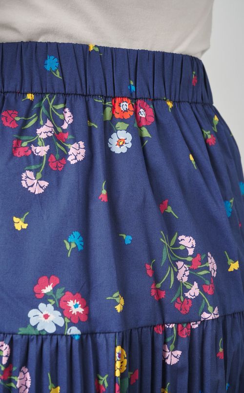 フラワープリントプリーツスカート