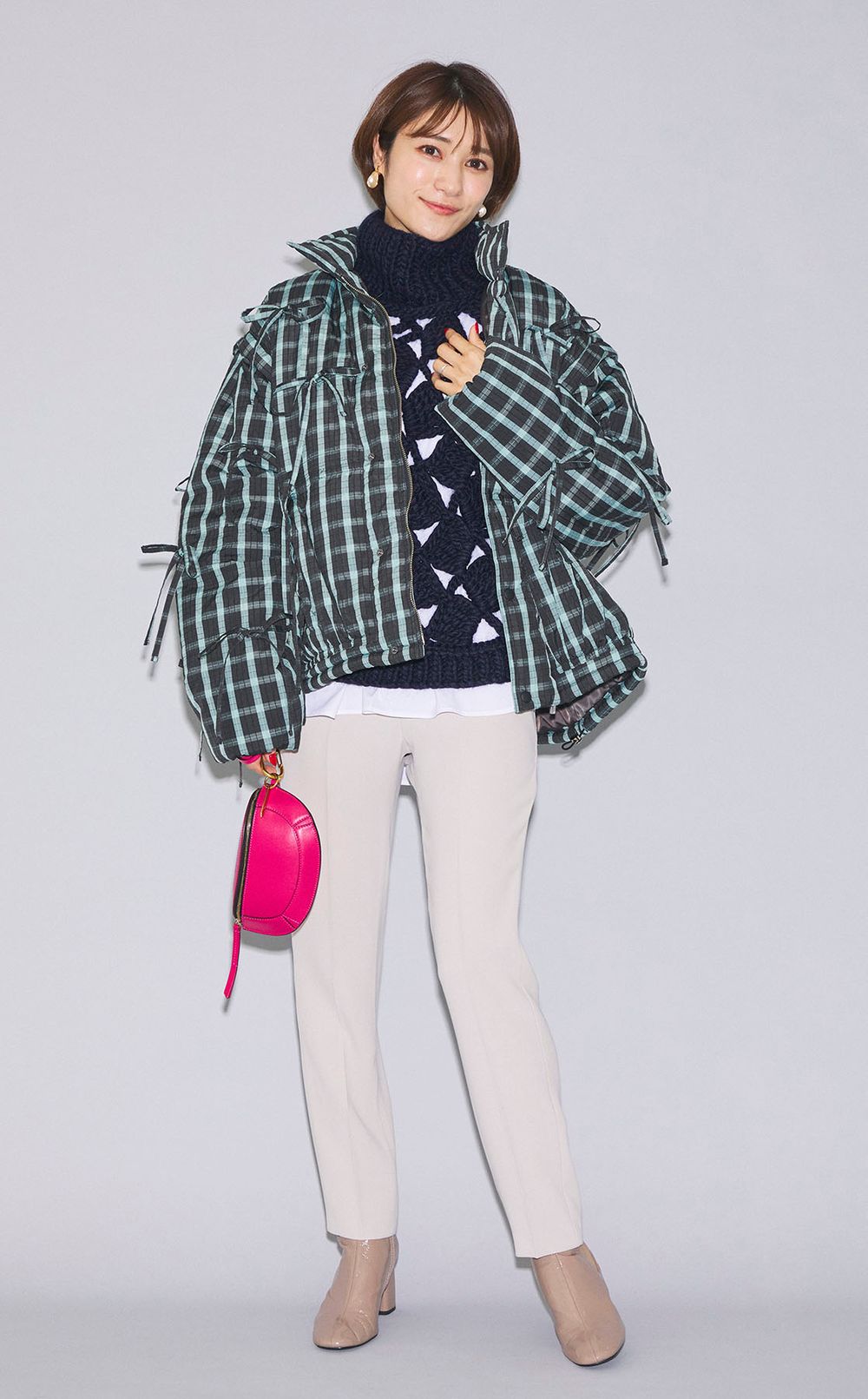 マオカラーオーバーサイズシャツ