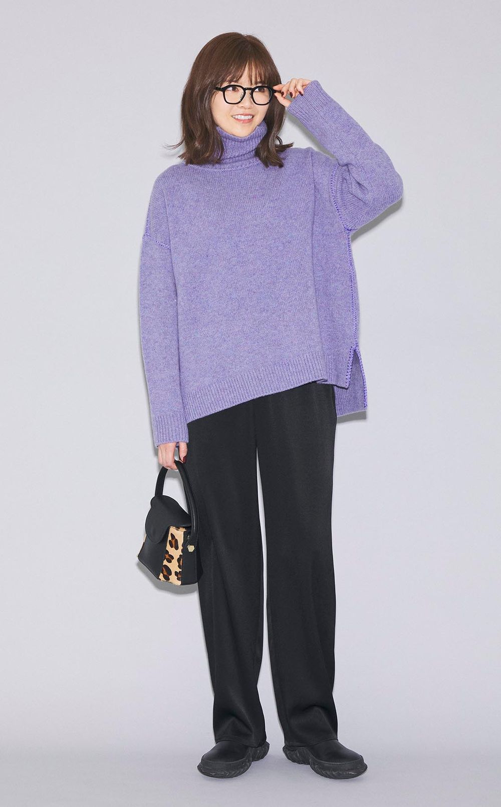 レオパードハンドバッグ