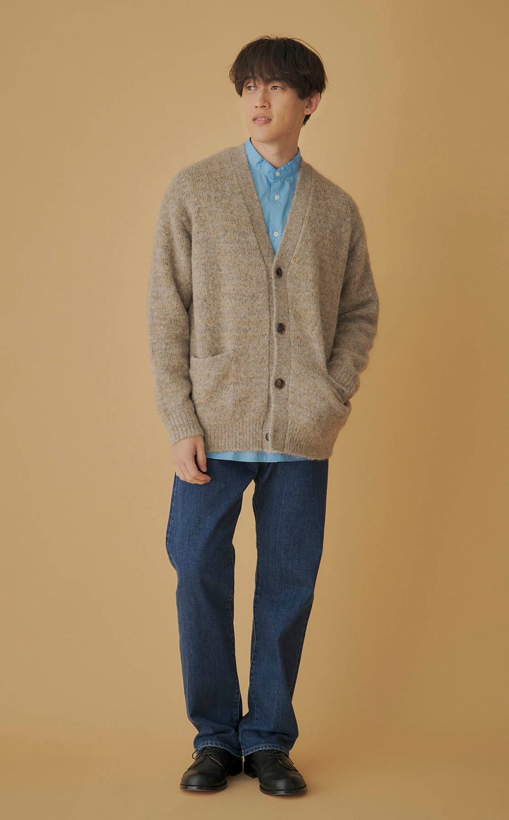 アルパカニットカーディガン