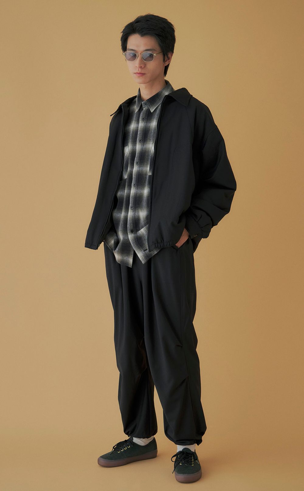 コットンオンブレチェックシャツ