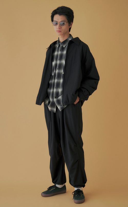 ウールサテンイージーパンツ