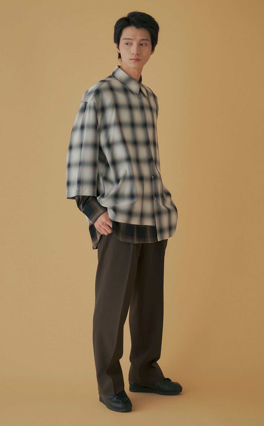 MARKAWARE｜フラットフロントトラウザーズ