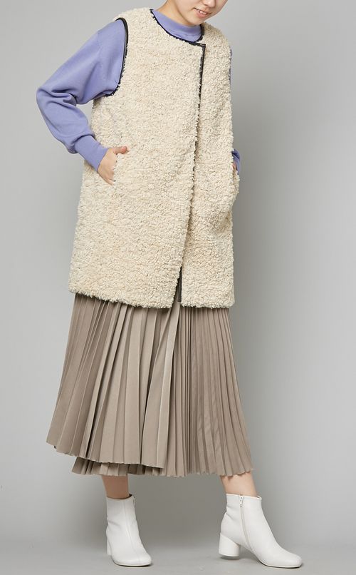 バックリボンニットプルオーバー