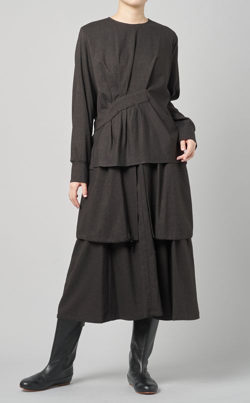 ドレープデザインブラウス