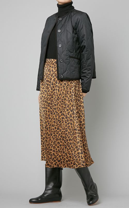 レオパードフレアスカート