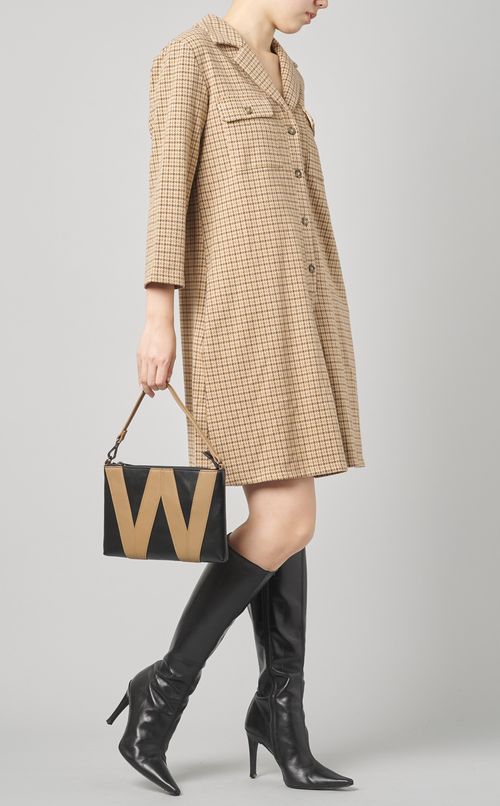 Wモチーフフラップバッグ