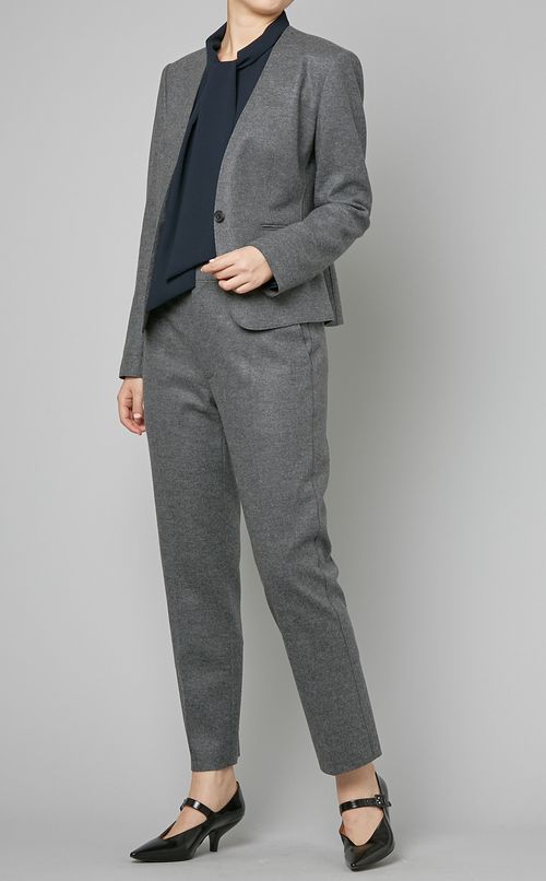 ウールノーカラージャケット