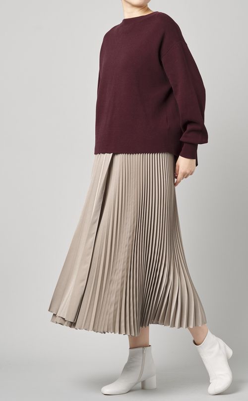 バックリボンニットプルオーバー