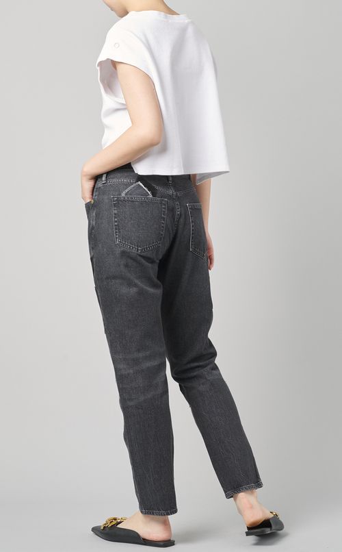 パッチワークデニムパンツ