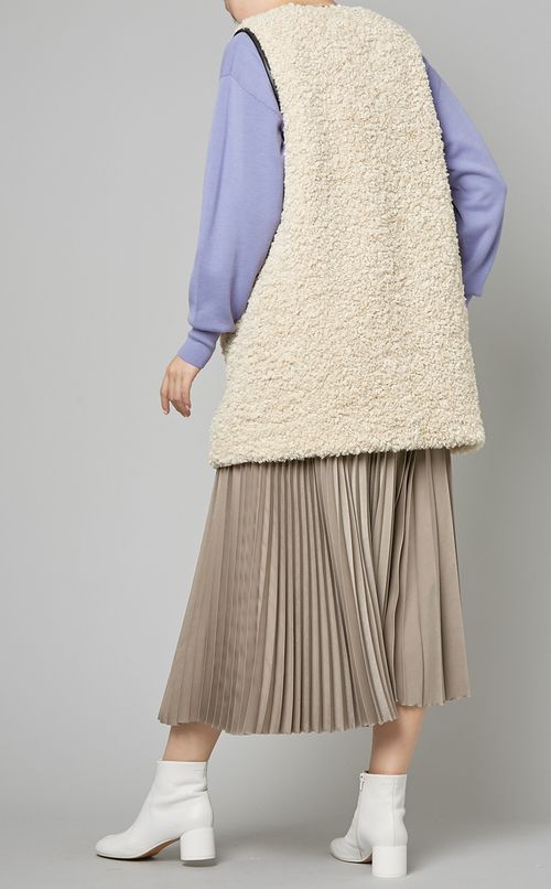 プードルボアパイピングベスト