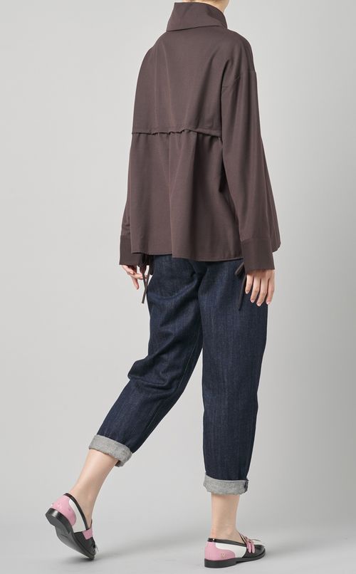 ビッグカラーリボンブラウス