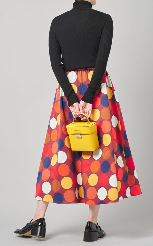ドットプリントフレアスカート