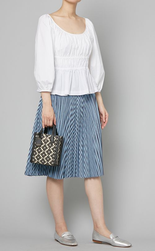 ストライププリーツスカート