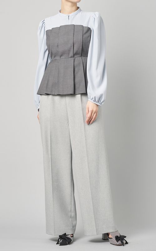 ビスチェドッキングブラウス