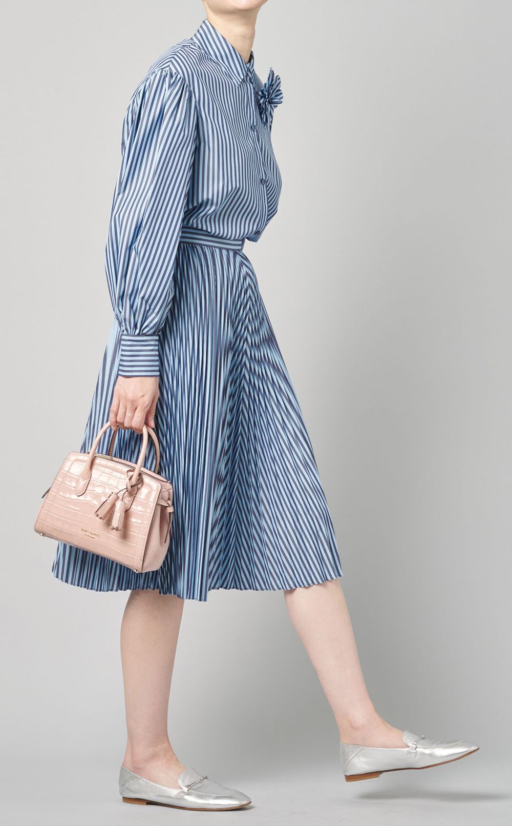 KATE SPADE セーラーストライププリーツスカート kate spade new york|ストライププリーツスカート