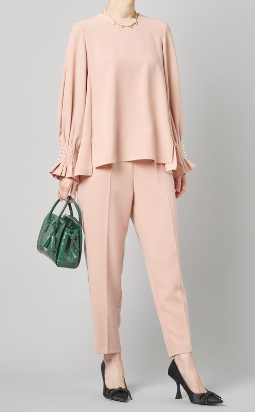 パール付ダブルクロスセットアップ