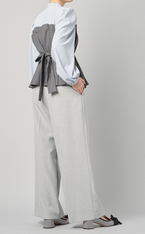 ビスチェドッキングブラウス