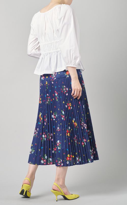 フラワープリントプリーツスカート