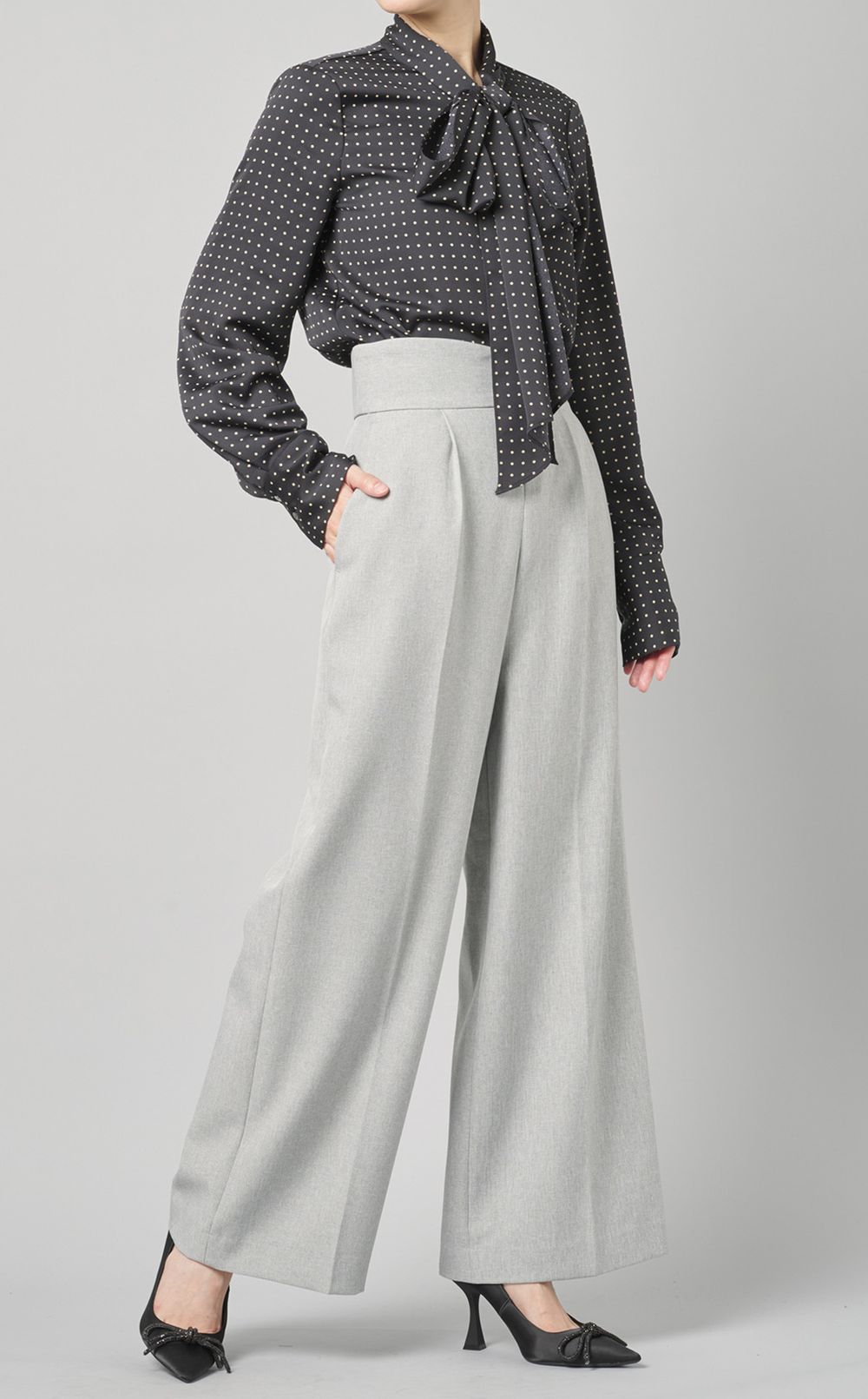 CELFORD ハイウエストワイドパンツ CELFORD|ハイウエストワイドパンツ