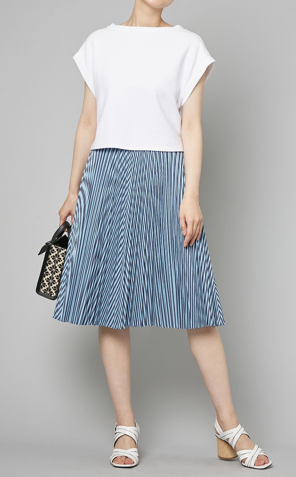 KATE SPADE セーラーストライププリーツスカート kate spade new york|ストライププリーツスカート