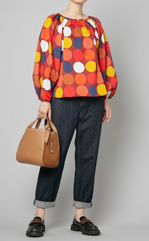 KNOTTミディアムレザートートバッグ