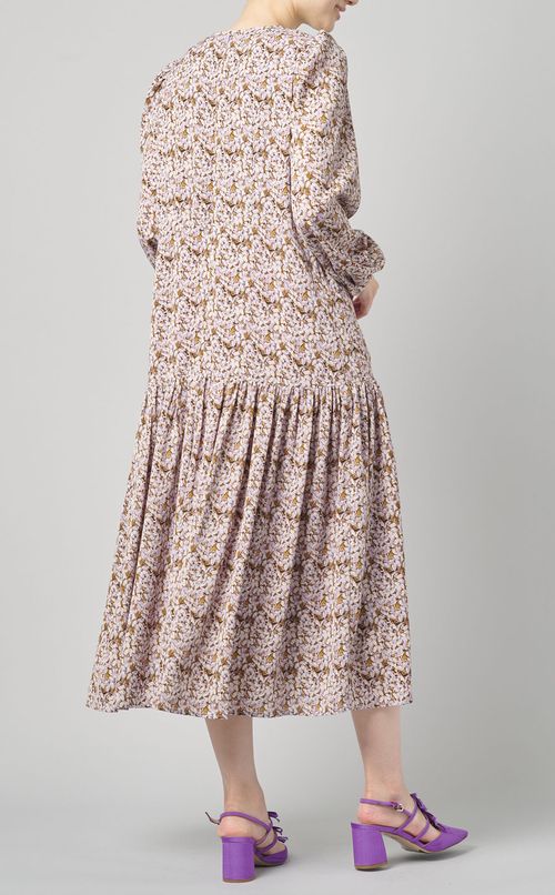 シフォンプリントワンピース