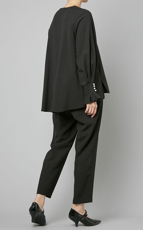 パール付ダブルクロスセットアップ