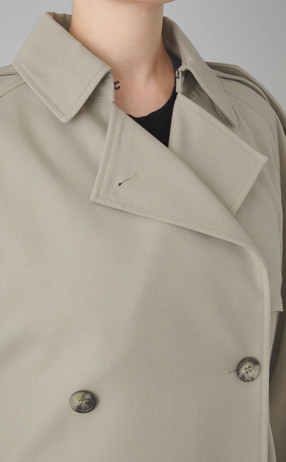 ウールオーバーサイズトレンチコート