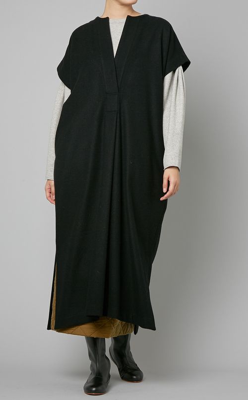 ウール混ニットプルオーバー