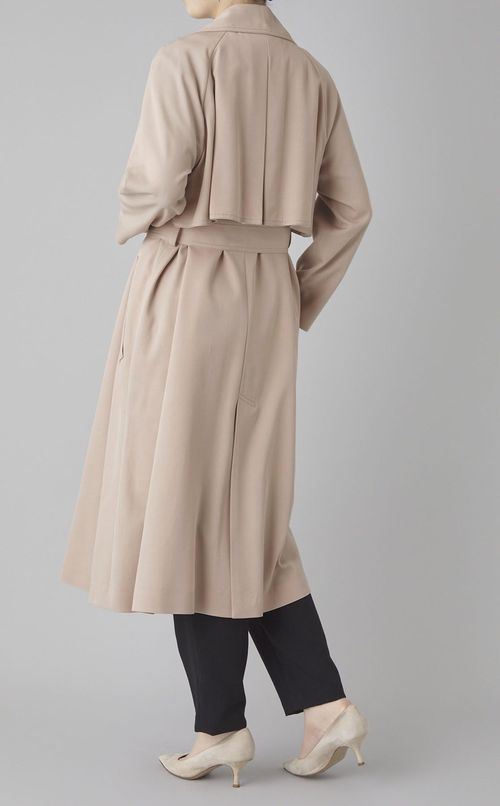 ウールギャバジンガウンコート