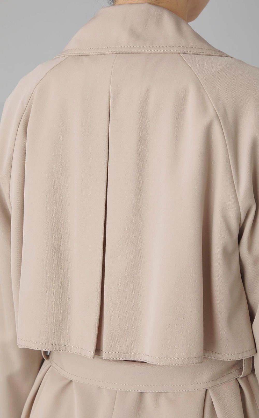 ウールギャバジンガウンコート