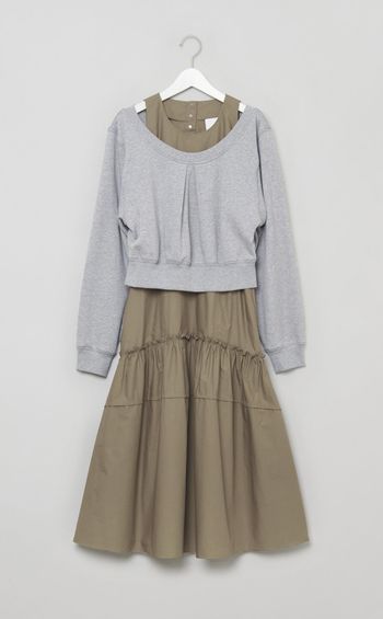 ダブルレイヤードワンピース