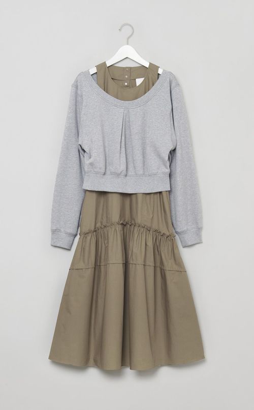 ダブルレイヤードワンピース