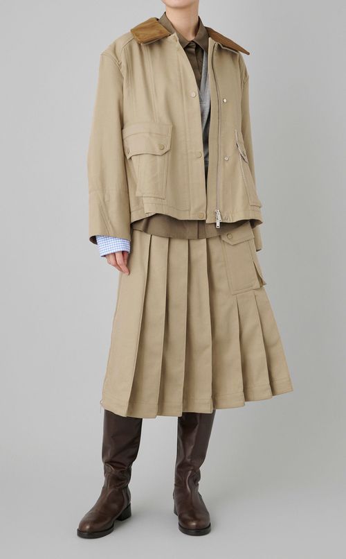 クロップドコンビジャケット