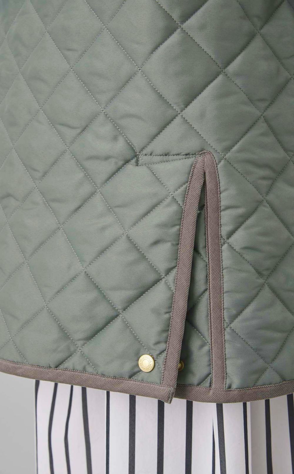 ARKLEY キルティングロングコート