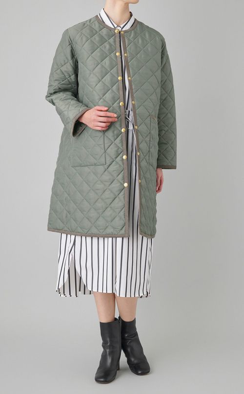 ARKLEY キルティングロングコート