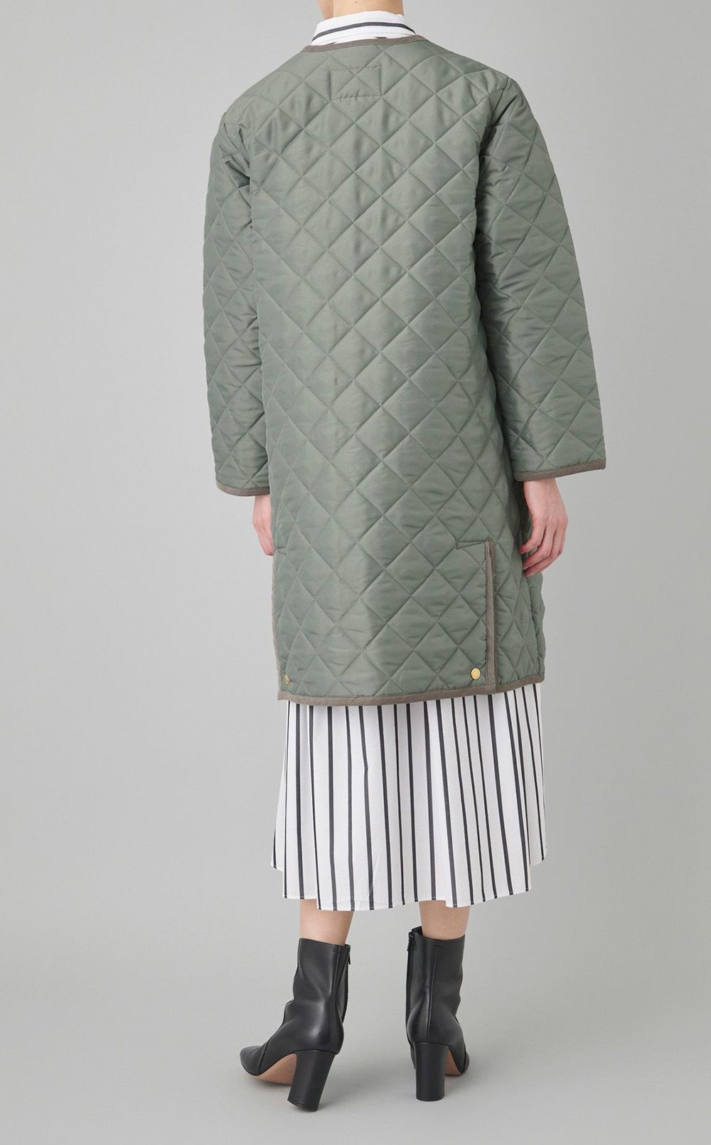 ARKLEY キルティングロングコート