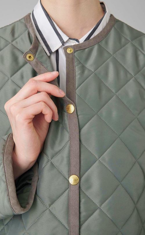 ARKLEY キルティングロングコート