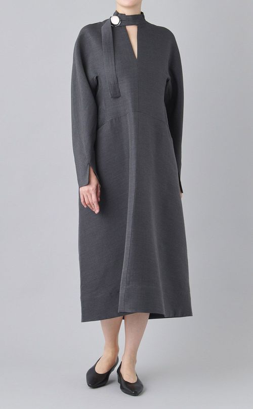 ELIANAウール混ロングワンピース