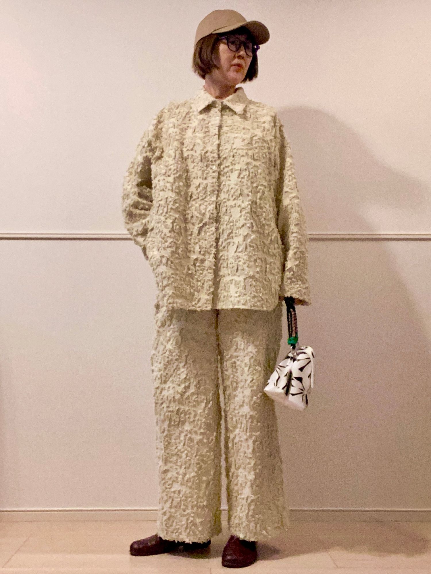 ETRÉ TOKYO｜カットジャガードオーバーシャツ