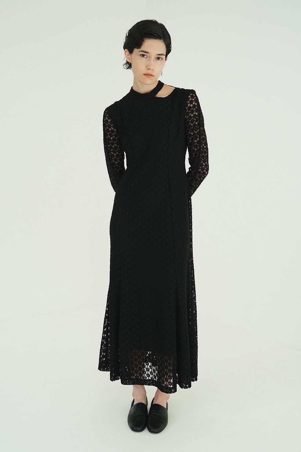 3D フラワーレースワンピース